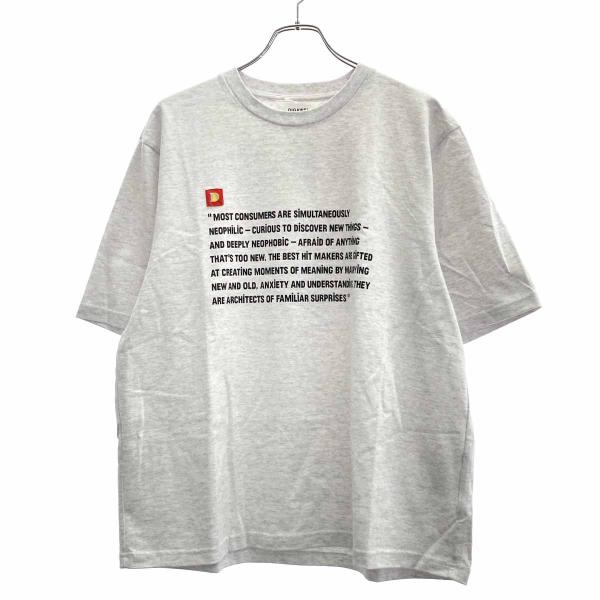 DIGAWEL ディガウェル 24SS Statement Tshirt プリントTシャツ  グレー...
