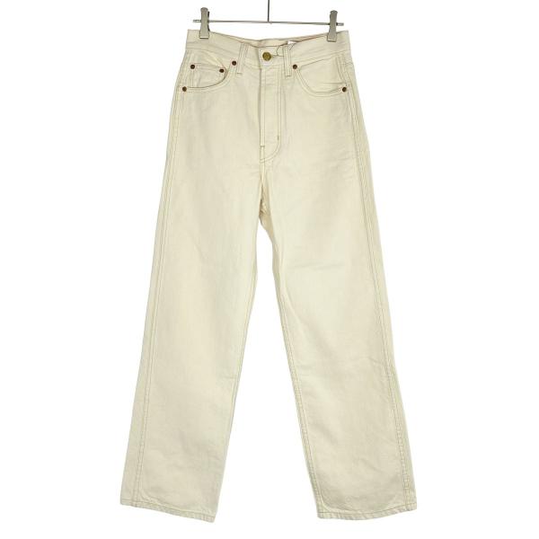 B-SIDES JEANS ビーサイド ジーンズ ストレートデニムパンツ  アイボリー 25 ITU...