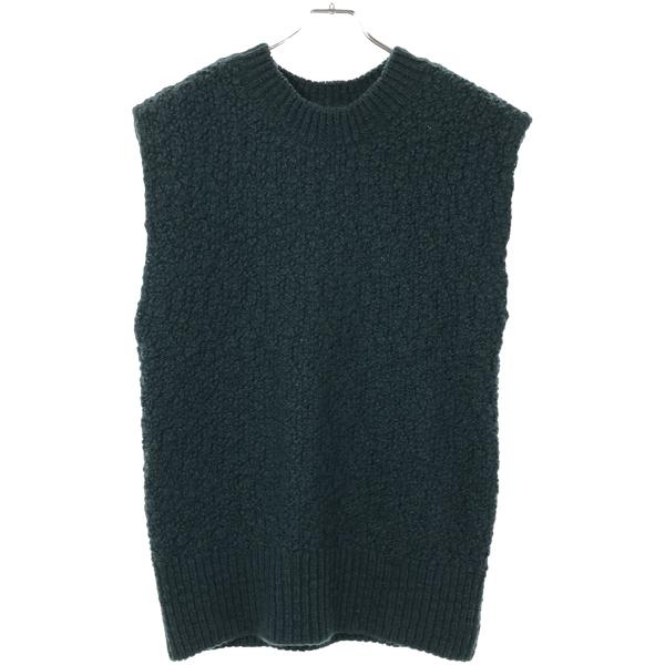 08sircus ゼロエイトサーカス 23AW Wool slub crew neck vest ニ...