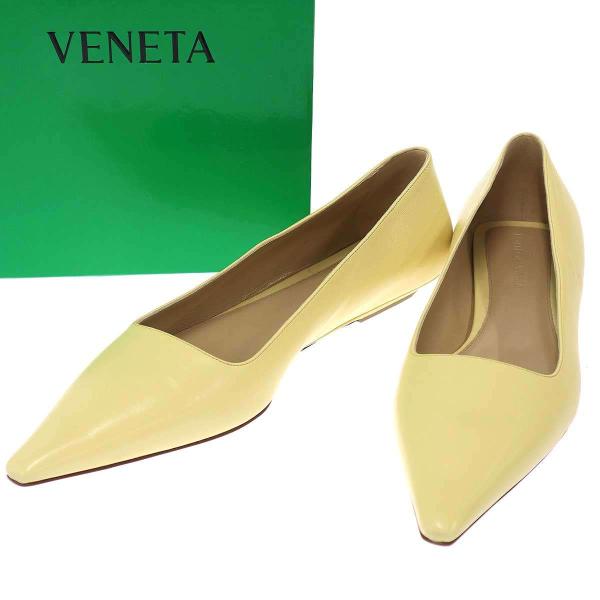BOTTEGA VENETA ボッテガヴェネタ フラットパンプス  イエロー 38 1/2 ITV4...