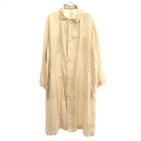 Chez Vidalenc シェヴィダレンク シルクコート  ピンクベージュ系 3 ITVBQXCX...