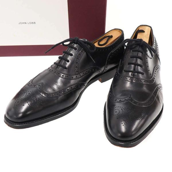 JOHN LOBB ジョン ロブ Stowey ストーウェイ ウィングチップレザーシューズ  ブラッ...