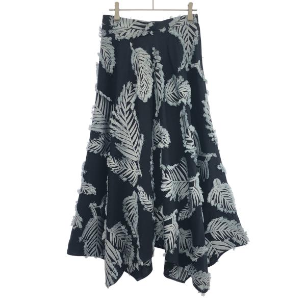 ADORE アドーア リーフセットジャガードフレアスカート 531-8120212 ダークネイビー ...