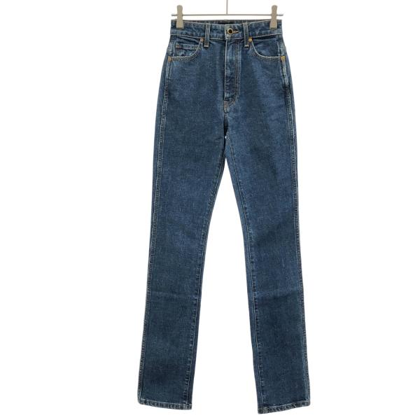 KHAITE ケイト Daria Jeans ストレッチスリムデニムパンツ  インディゴ 23 IT...