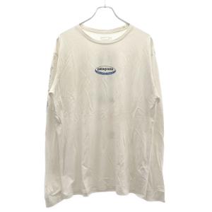 Patagonia パタゴニア 25AW ロゴプリントロングスリーブTシャツ STY37821FA25 ホワイト M ITVXQT3NQEQK