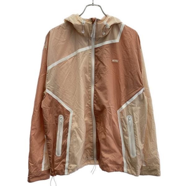 KITH キス 24SS ナイロンジップアップパーカー 24-011-060-0001 ピンク L ...