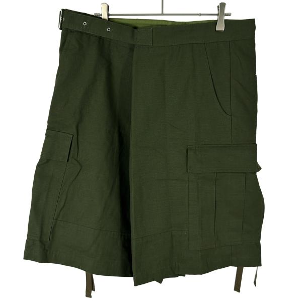 FACETASM ファセッタズム リップストップワイドラップハーフパンツ MKS-PT-M04 グリ...