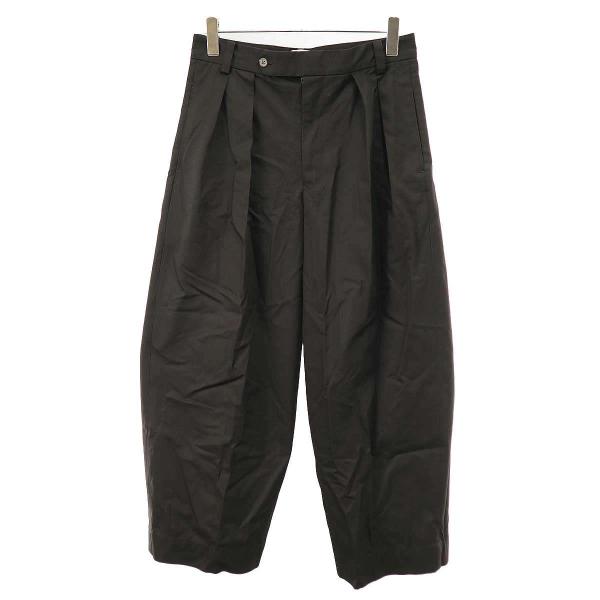 BISOWN ビソウン 26SS COTTON GABA 2TUCK WIDE SLACKS ワイド...