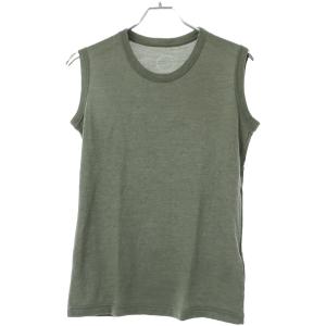 山と道 DF Mesh Merino Sleeveless ノースリーブTシャツ  カーキ L ITWVJI156UN0｜modescape