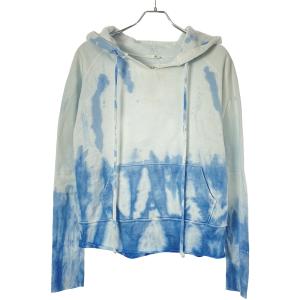 Nili Lotan ニリ・ロータン JANIE HOODIE タイダイ染め プルオーバースウェットパーカー  ブルー XS ITWWZWMC6OXQ｜modescape