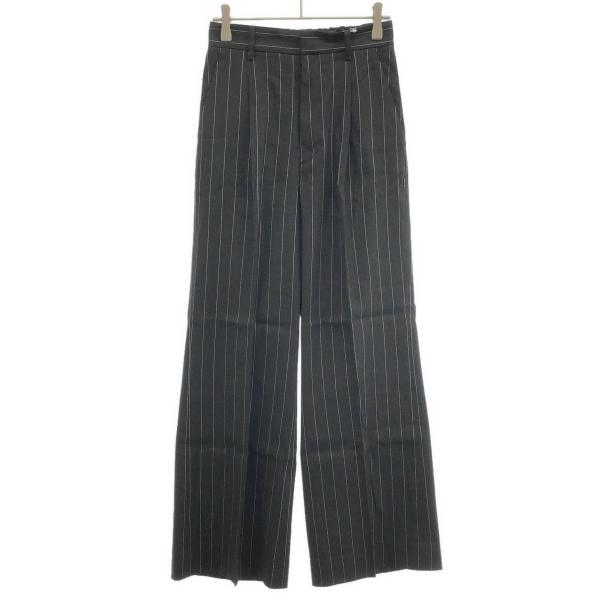 Plage プラージュ 25SS stripe スラックスパンツ 25030922713020 ブラ...