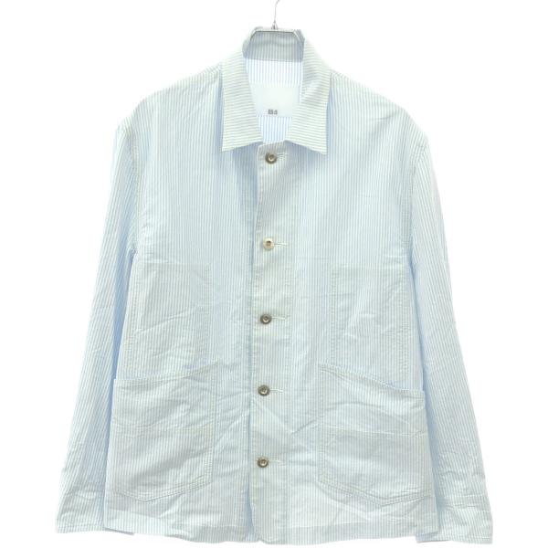 ES:S エス 24SS SAXストライプシャツジャケット 24LECA-THCOX-603 ブルー...