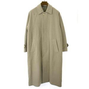 FENDI フェンディ レザーポケットダブルフェイスケープコート サックス  