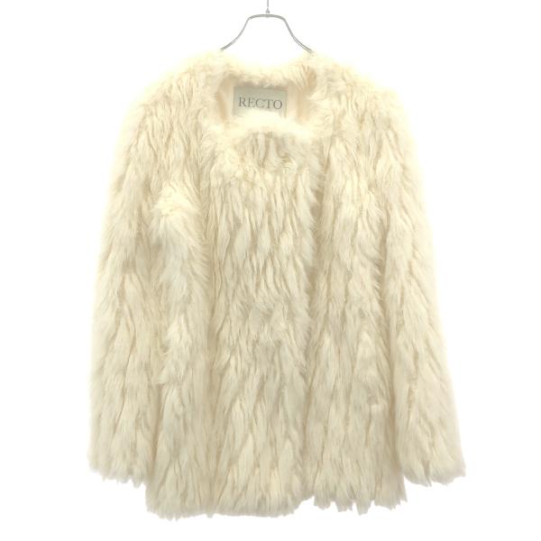 RECTO レクト 24AW RC SIGNATURE CURVED NECK FAUX FUR J...