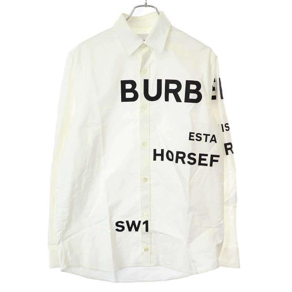 BURBERRY バーバリー ホースフェリープリントシャツ 8023776 ホワイト XS ITYO...