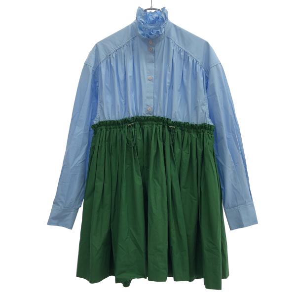 Pushbutton プッシュボタン 19AW ワンピース 19-040-410-0012 ブルー ...