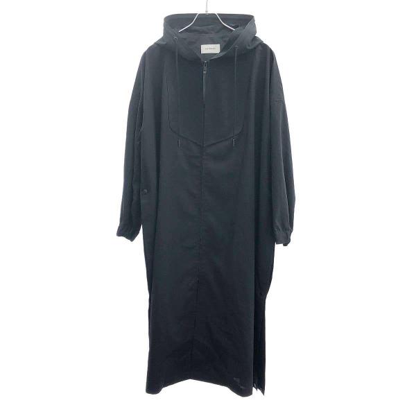 THE RERACS ザ リラクス フーデッドロングコート  ブラック - ITYVX8JOLHRA