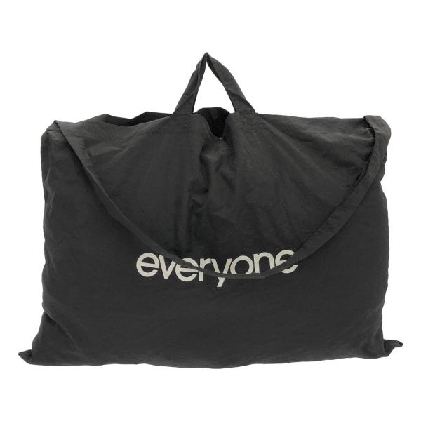 everyone エブリワン nylon big shoulder bag black ナイロンロゴ...