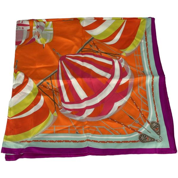 HERMES エルメス カレ90 SPINNAKERS シルクストール    ITZ4TL9QOIK...