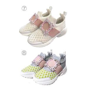 スニーカー 厚底 ビジュー 厚底スニーカー キ...の詳細画像1