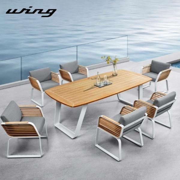 受注生産 ダイニングテーブルセット 6人用 ホテル チェア HIGOLD Wing（ウイング）ダイニ...