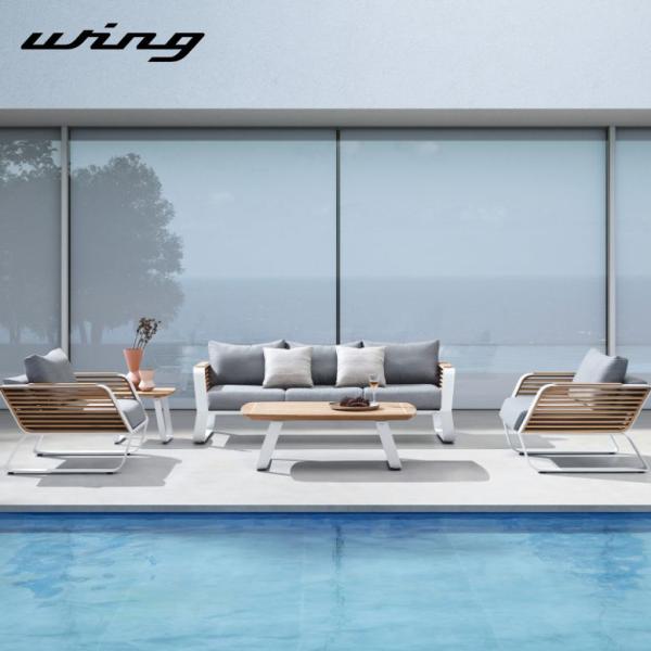 受注生産 ガーデンソファセット 4人用 屋外家具 ホテル ソファ ガーデンソファ HIGOLD Wi...