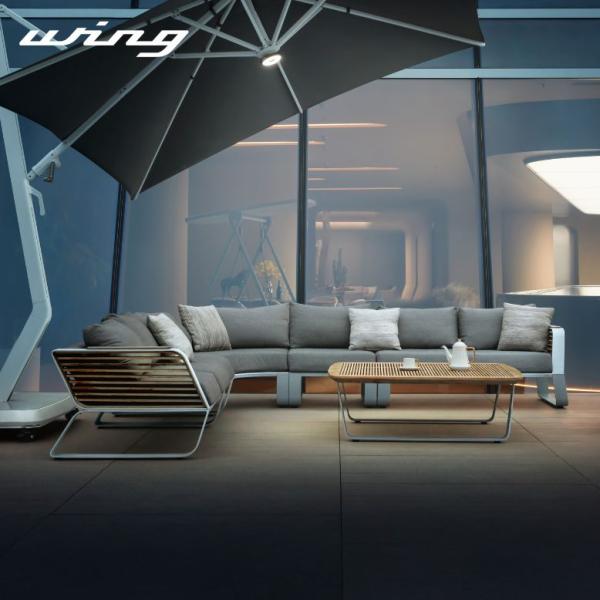 受注生産 ガーデンソファセット 4人用 屋外家具 ホテル ソファ HIGOLD Wing（ウイング）...