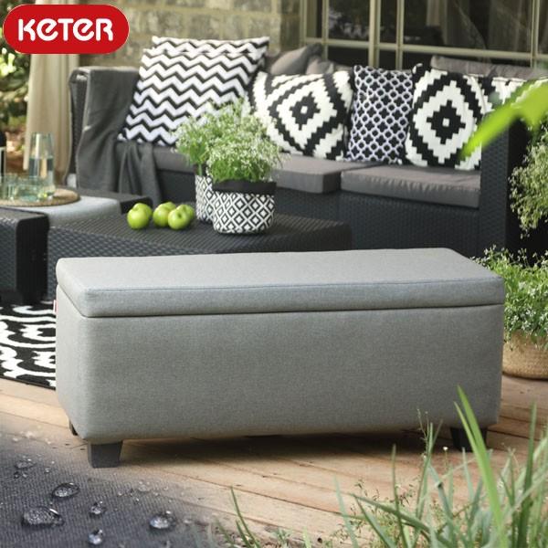 ケター　アウトドア収納スツール　ミランガーデンソファ　Keter Garden stool　大型宅配...