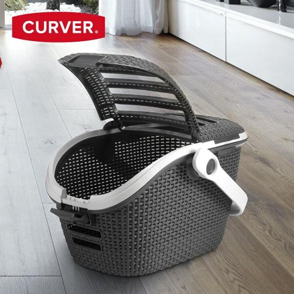 ラタン調ペットキャリー　カーバー/CURVER　小型ペット用　オランダ　猫　犬　ペットキャリア　ラタ...