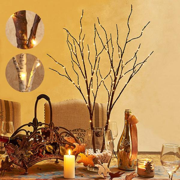 ブランチツリー おしゃれ 白樺 イルミネーション LED 枝ツリー 卓上 テーブル シラカバツリー ...