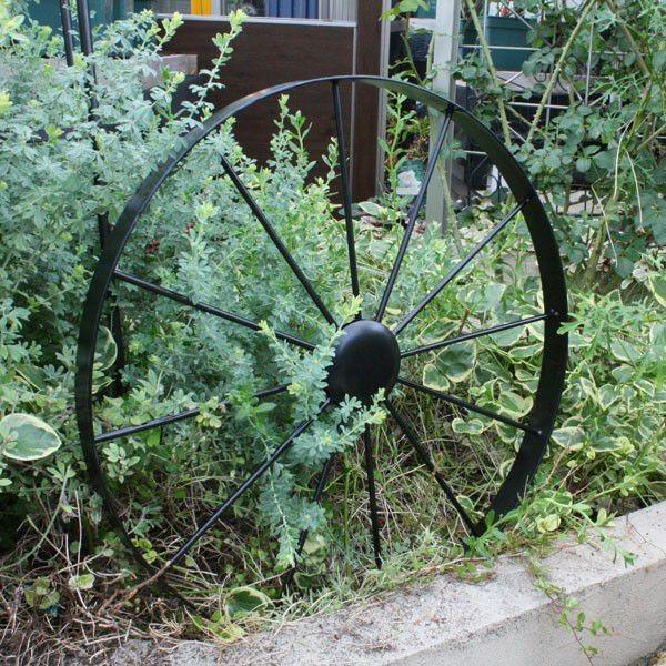 アイアンオーナメント　車輪/ガーデンアイテム/ガーデン雑貨/オーナメント/飾り