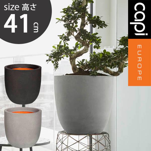 植木鉢 ボール型植木鉢 capi カピ エッグプランター 43×41 スムース  capi ブラック...