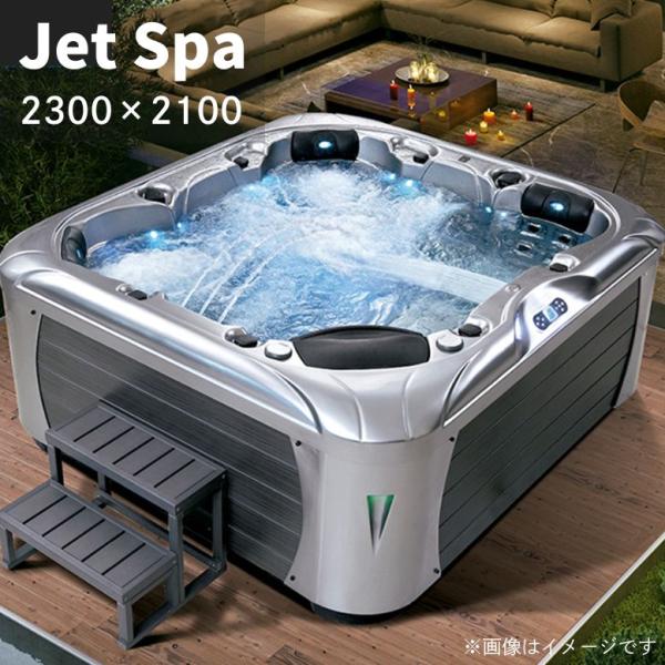 受注生産 ジェットバス プール 大型スパ 埋め込み式 置き型 ジャグジー 5-6人用 水量1300L...