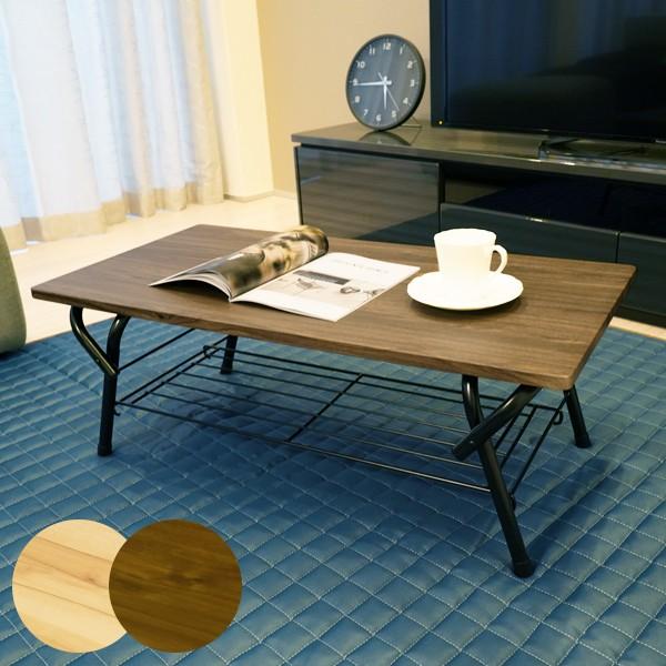 ヴィンテージ調　フロアテーブル   ローテーブル センターテーブル　完成品　テーブル  ブラウン ナ...