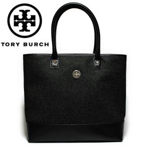 トリーバーチ バッグ トートバッグ ブラック Tory Burch  Flannel Jaden Tote Black｜modstore