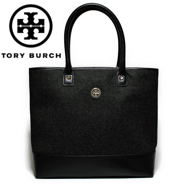 トリーバーチ バッグ トートバッグ ブラック Tory Burch  Flannel Jaden T...