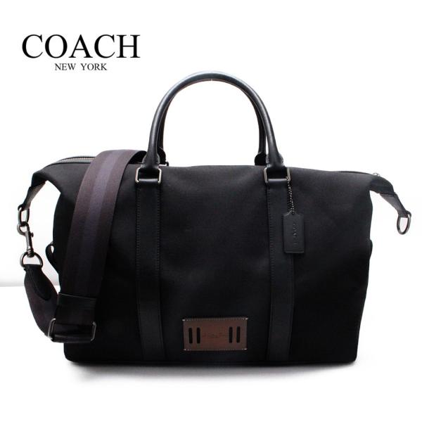 コーチ メンズ バッグ 2WAY アウトレット キャンバス ボストンバッグ ブラック COACH V...