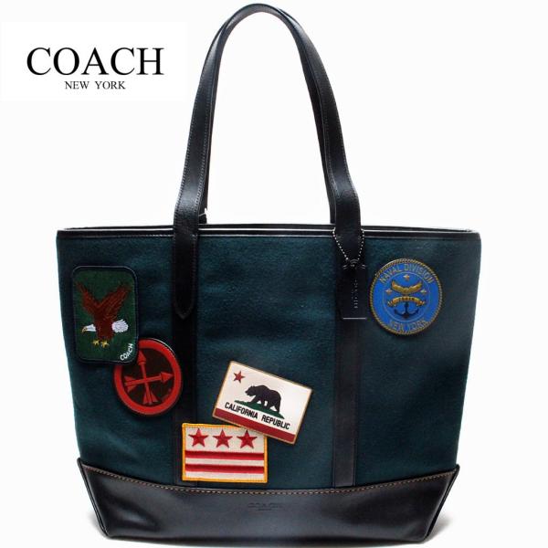 コーチ メンズ バッグ ウエスト トートバッグ ミリタリーパッチワーク COACH WEST TOT...