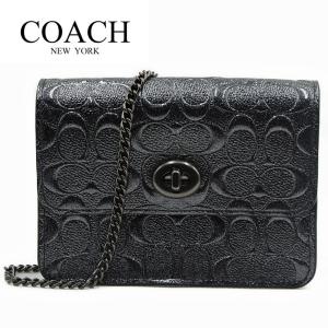 コーチ バッグ ミニショルダーバッグ シグネチャー ブラック アウトレット COACH BOWERY CROSSBODY IN SIGNATURE LEATHER｜modstore