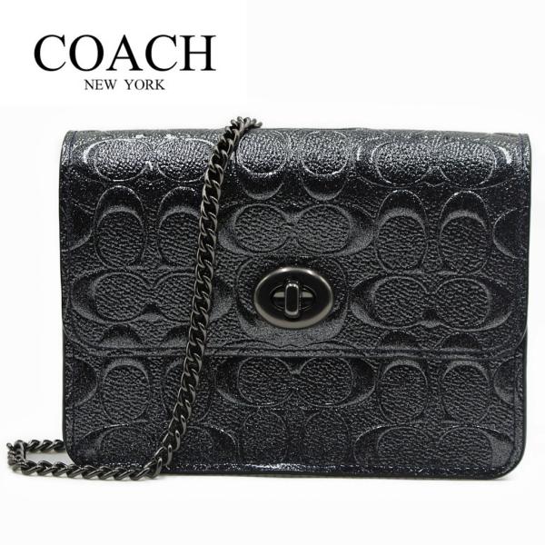 コーチ バッグ ミニショルダーバッグ シグネチャー ブラック アウトレット COACH BOWERY...