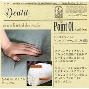 ハイバックソファ 1人掛け アンティーク ウィ...の詳細画像5