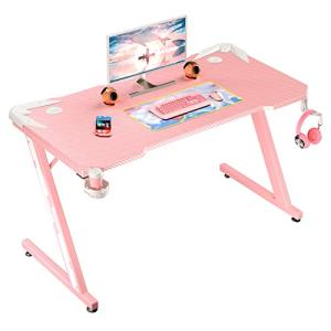 ピンク L字型パソコンデスク 130cm Amazon | Victone ゲーミングデスク L字デスク「メーカー2年保証