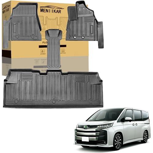 互換品 トヨタヴォクシー・ノア80系専用のフロアマット＆ラゲッジット5点セット。3Dカーマット