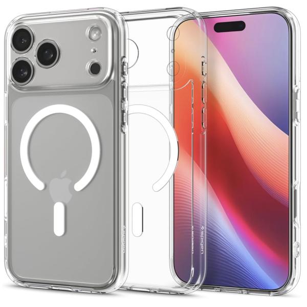 互換品 iPhone 17 Pro Max ケース MagSafe対応 クリア 透明 ストラップホー...