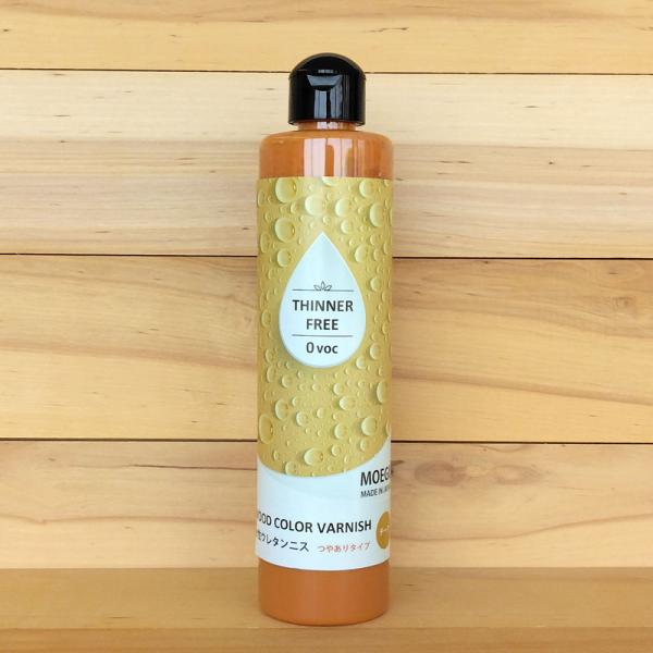 水性ウレタンニス【チーク：つやありタイプ】250ml　屋内木製品専用塗料　（水性塗料）