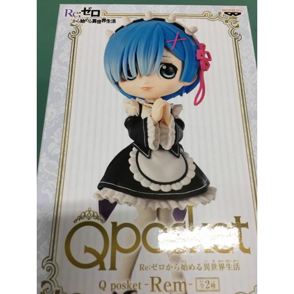 Re：ゼロから始める異世界生活 (リゼロ) フィギュア レム Q posket 通常カラー 使用感有...