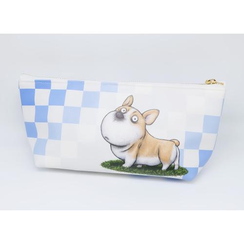 犬のコーギーさんのおしゃれな化粧ポーチ　小物入れ　マスクポーチ　マルチポーチ