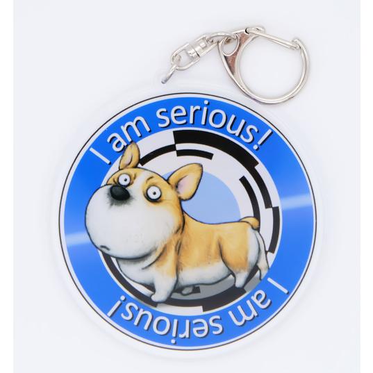 犬のコーギーさんのキーリング おしゃれ キャラクター アニマル キーホルダー　002　ちょっと大きな...