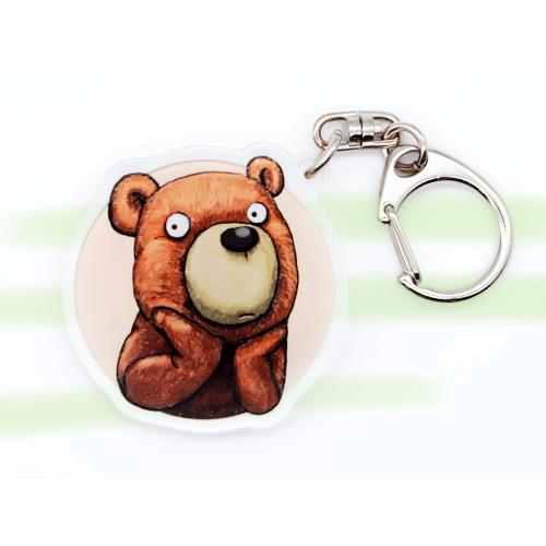 くまさんのキーリング おしゃれ キャラクター アニマル キーホルダー　01
