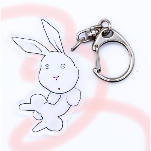 うさぎさんのキーリング おしゃれ キャラクター アニマル キーホルダー